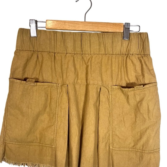 Free People Mariposa Camel Mini Skirt Size Small - Picture 5 of 11